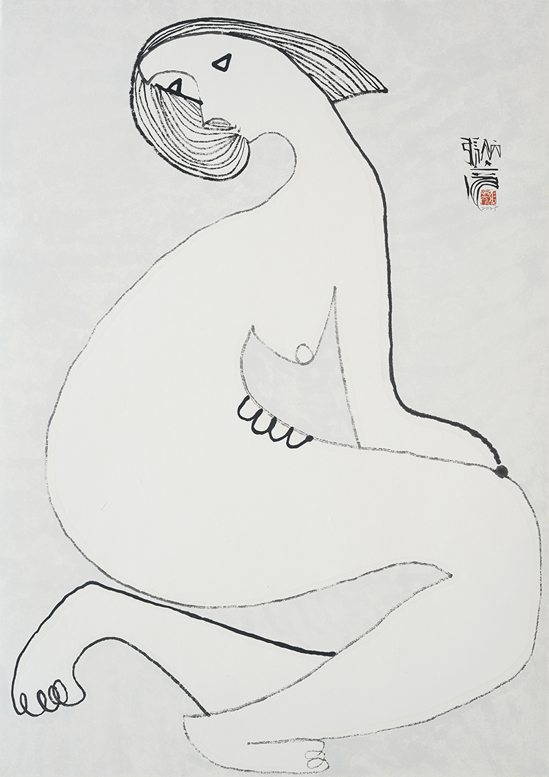 Jang Byeong Eun · Eastbrush · 张炳彥 · nude · ink_on_paper · 1030mm_x_728mm · 2025